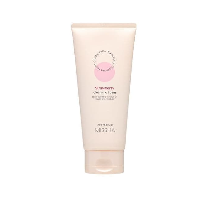 Creamy Latte Cleansing Foam, Strawberry