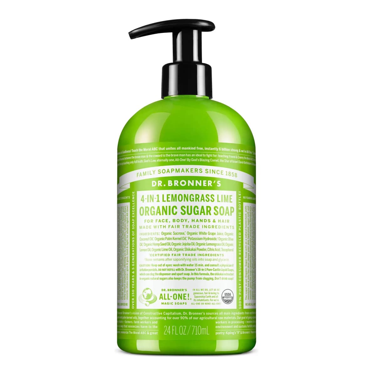 Organic Sugar Soap - Lemongrass Lime