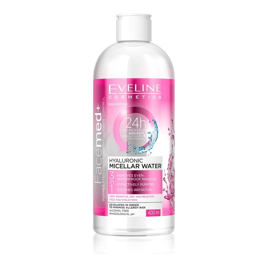 FaceMed+ Micellar Water with Hyaluronic Acid 3-in-1
