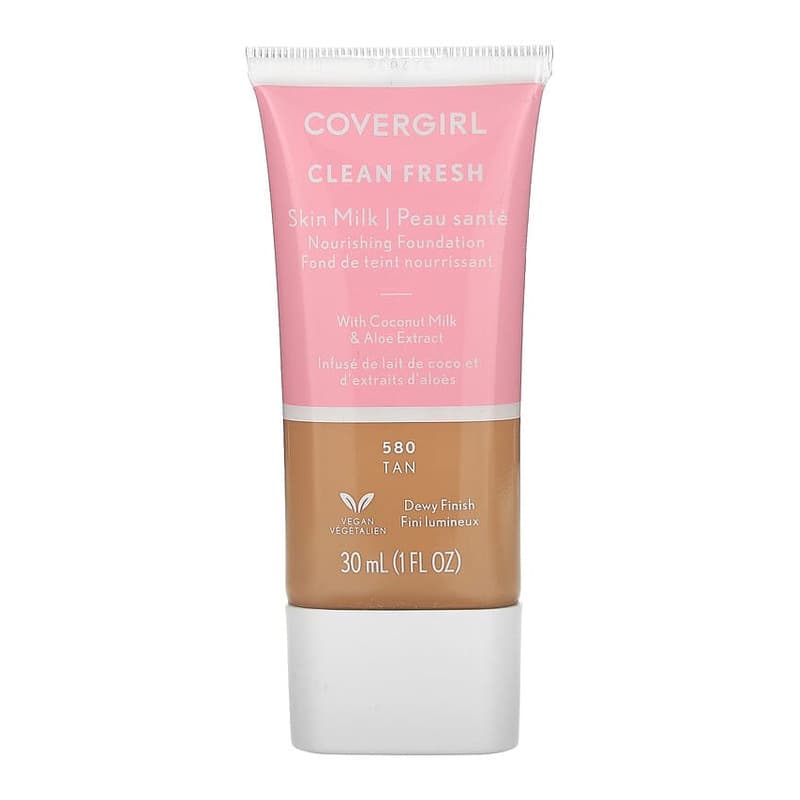 Clean Fresh, Skin Milk Nourishing Foundation, #580 Tan