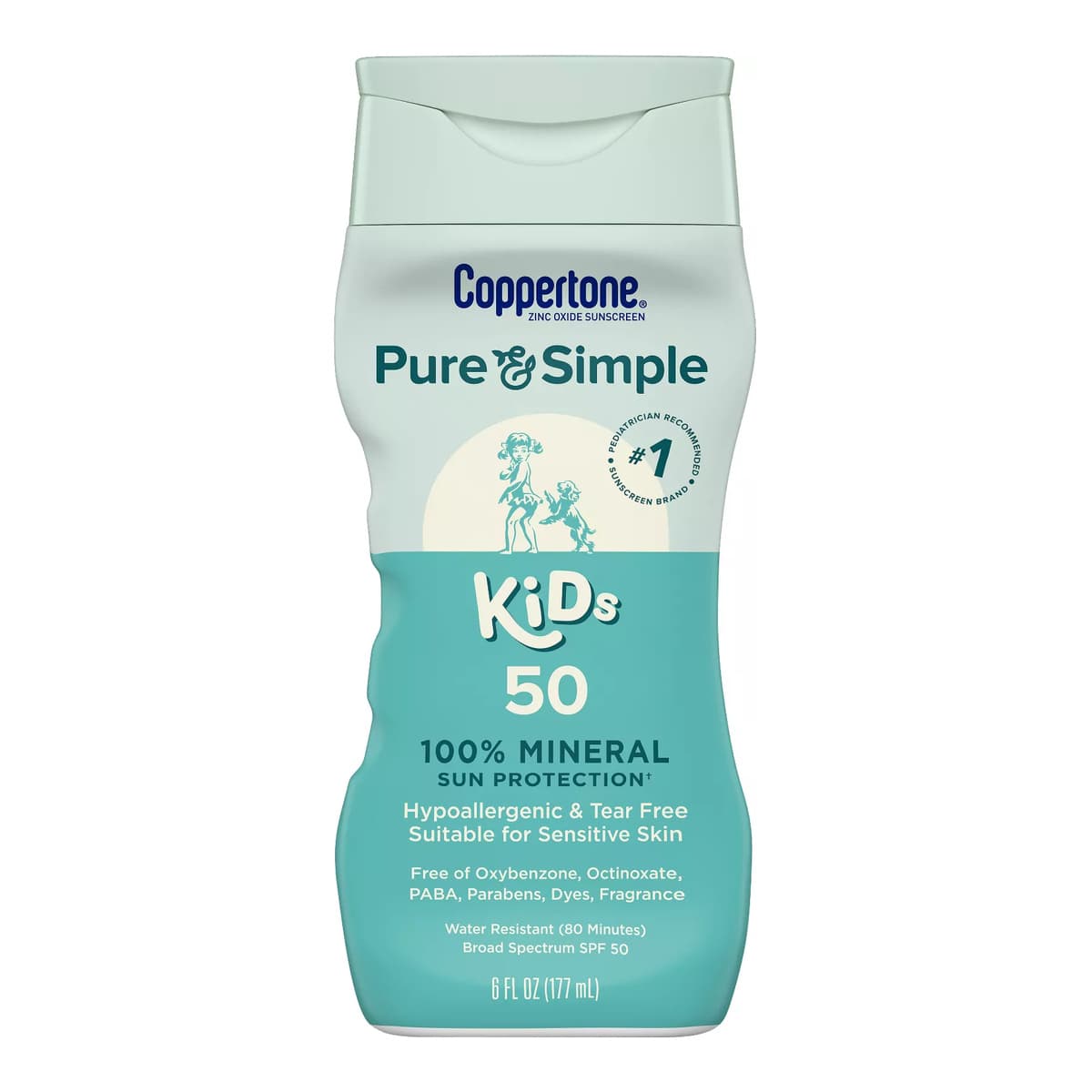 Pure and Simple Kids Mineral Sunscreen Lotion - SPF 50