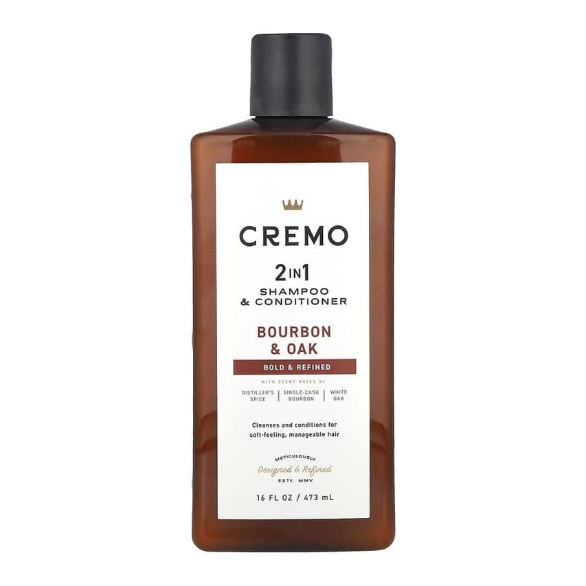 2 In 1 Shampoo & Conditioner, Bourbon & Oak