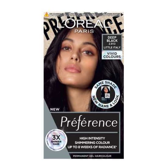 Preference Vivids (Colorista) Hair Dye Deep Black 2.01