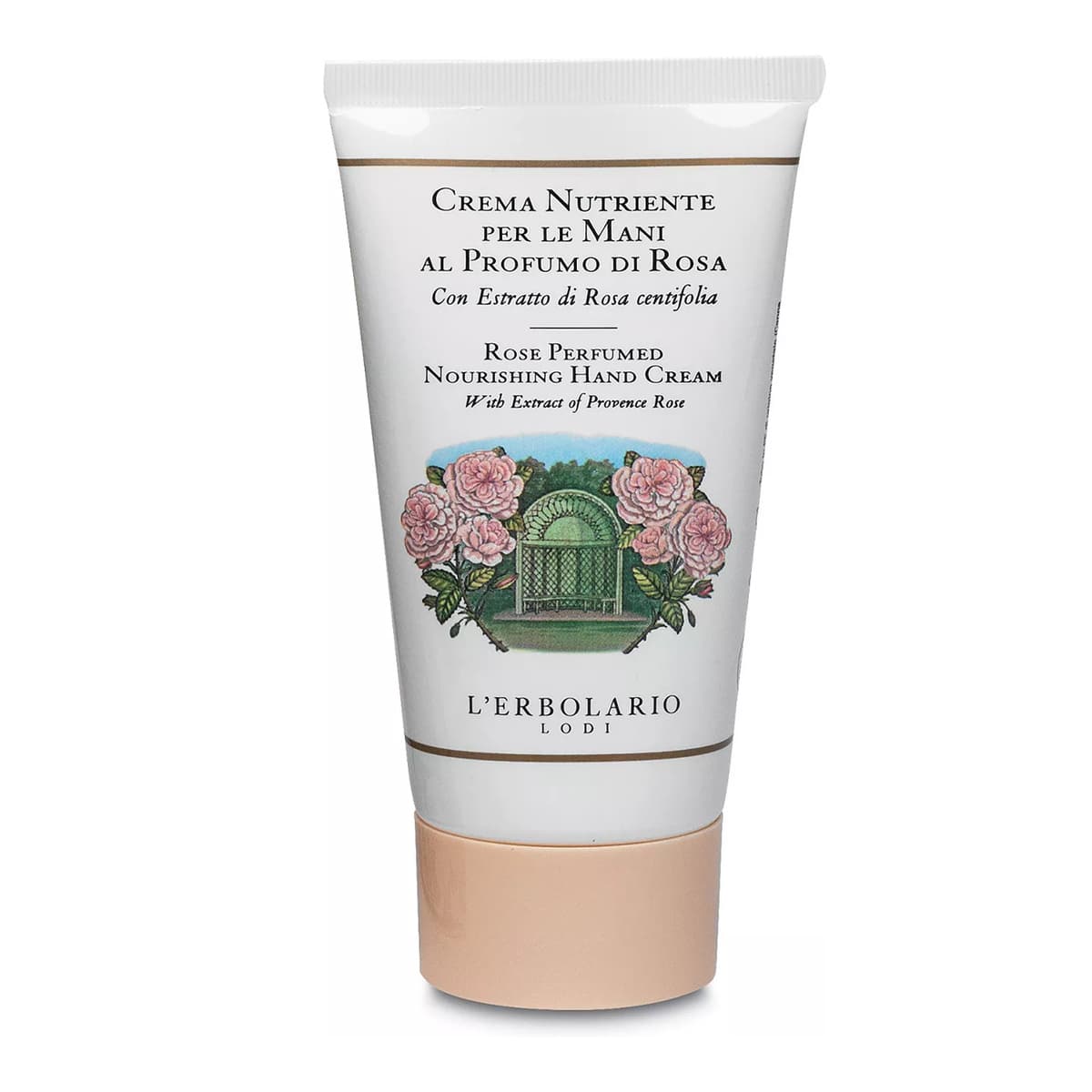 L'Erbolario Rose Perfumed Nourishing Hand Cream - Hand Cream for Dry Skin