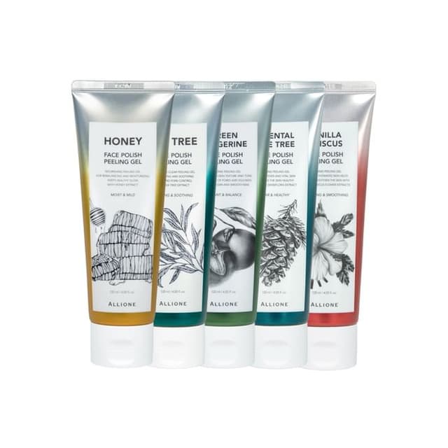 Face Polish Peeling Gel -5 Types, Vanilla Hibiscus