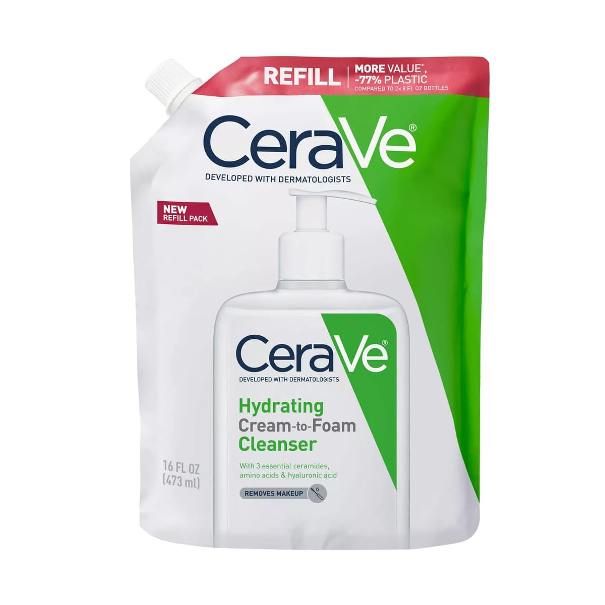 Cream-to-Foam Cleanser Refill for Normal to Dry Skin