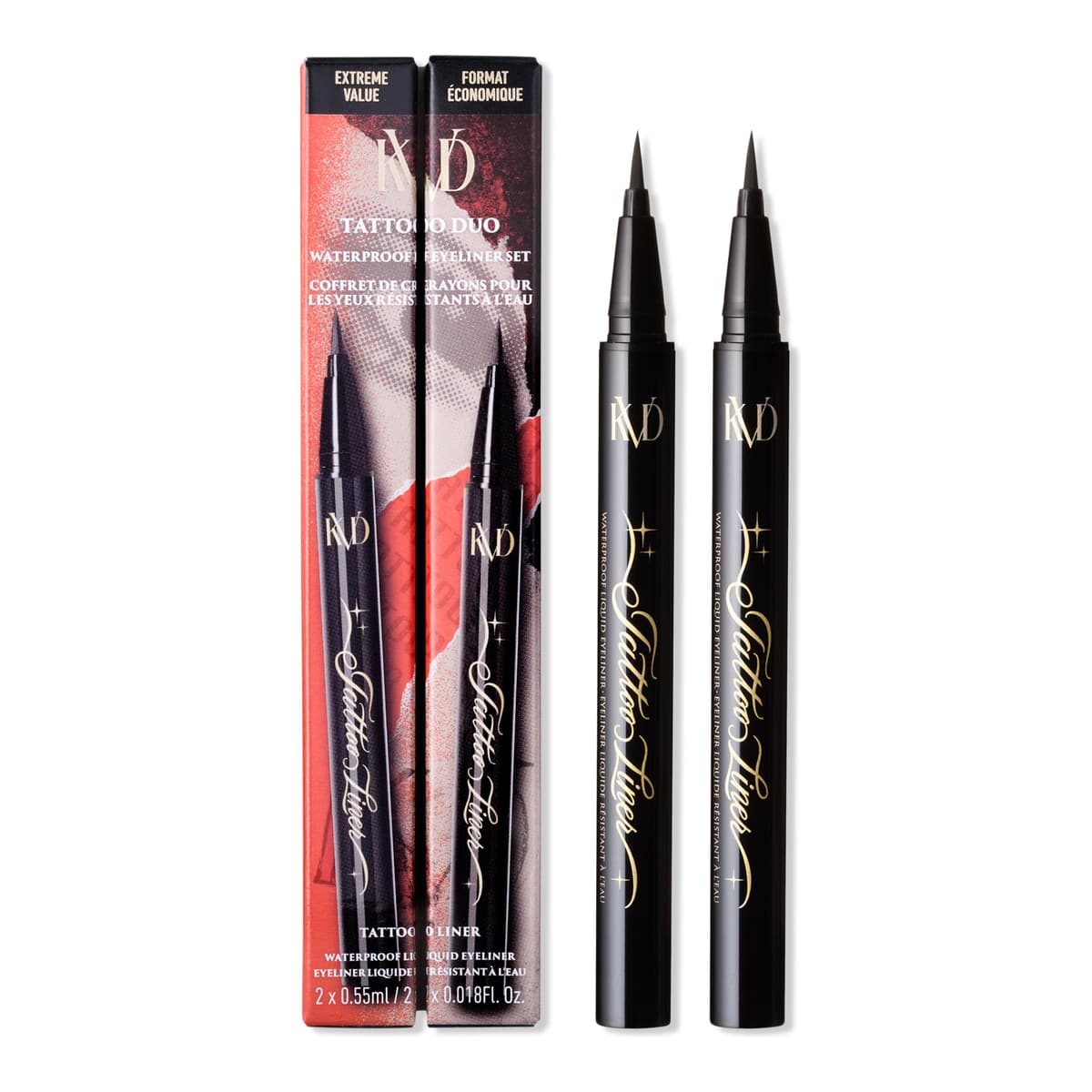 Tattoo Liner Duo Waterproof Liquid Eyeliner Set