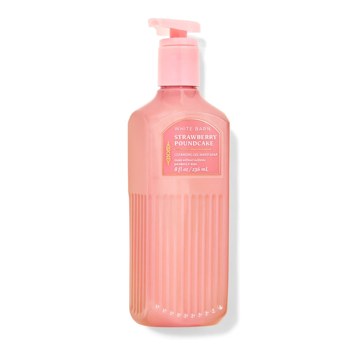 White Barn, Strawberry Pound Cake, Cleansing Gel Hand Soap
