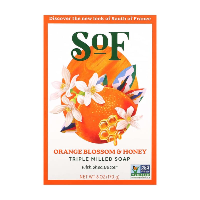 Triple Milled Bar Soap with Shea Butter, Orange Blossom & Honey