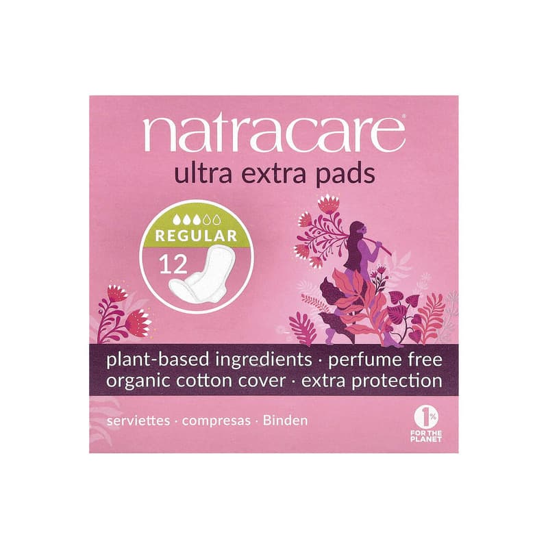 Ultra Extra Pads, Organic Cotton Cover, Regular