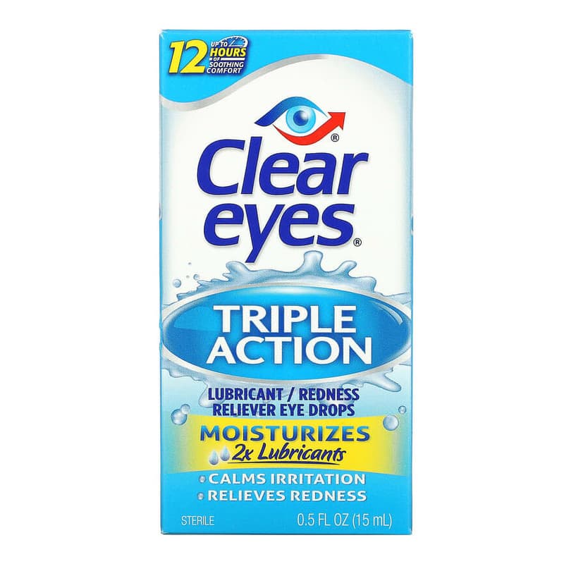 Triple Action, Lubricant/Redness Reliever Eye Drops