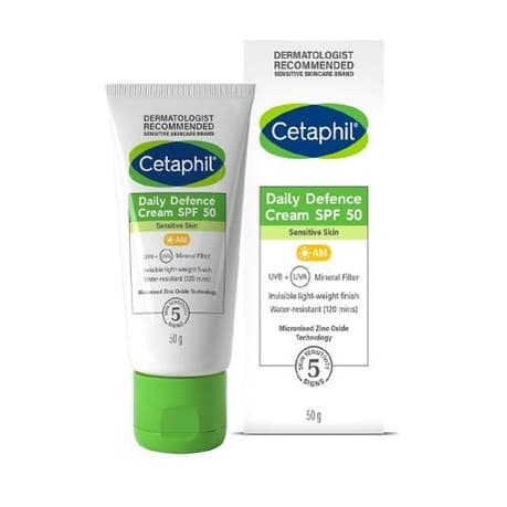 Daily Defence Cream SPF50, with UVA/UVB filters for Sensitive Skin