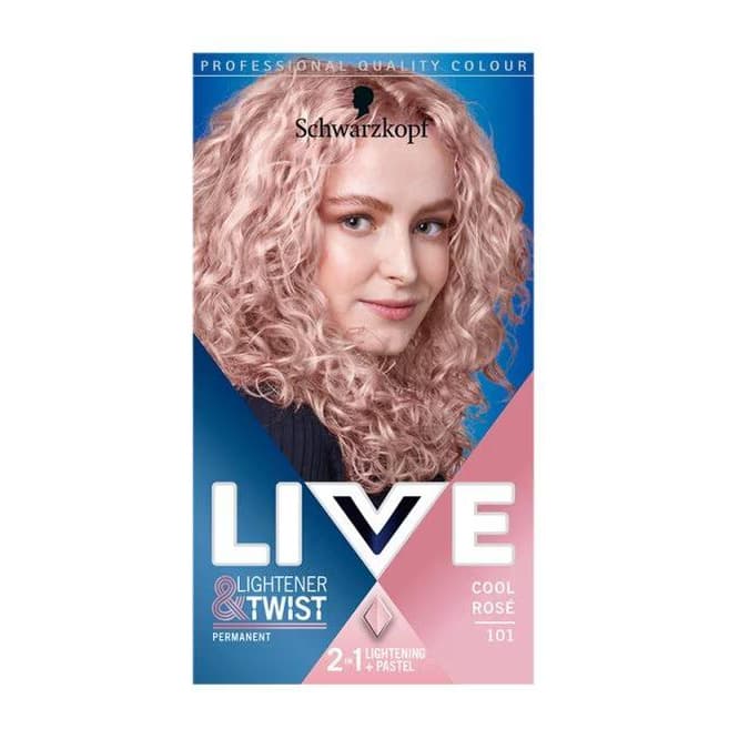 Lightener + Twist Permanent Pink Hair Dye Cool Rosé