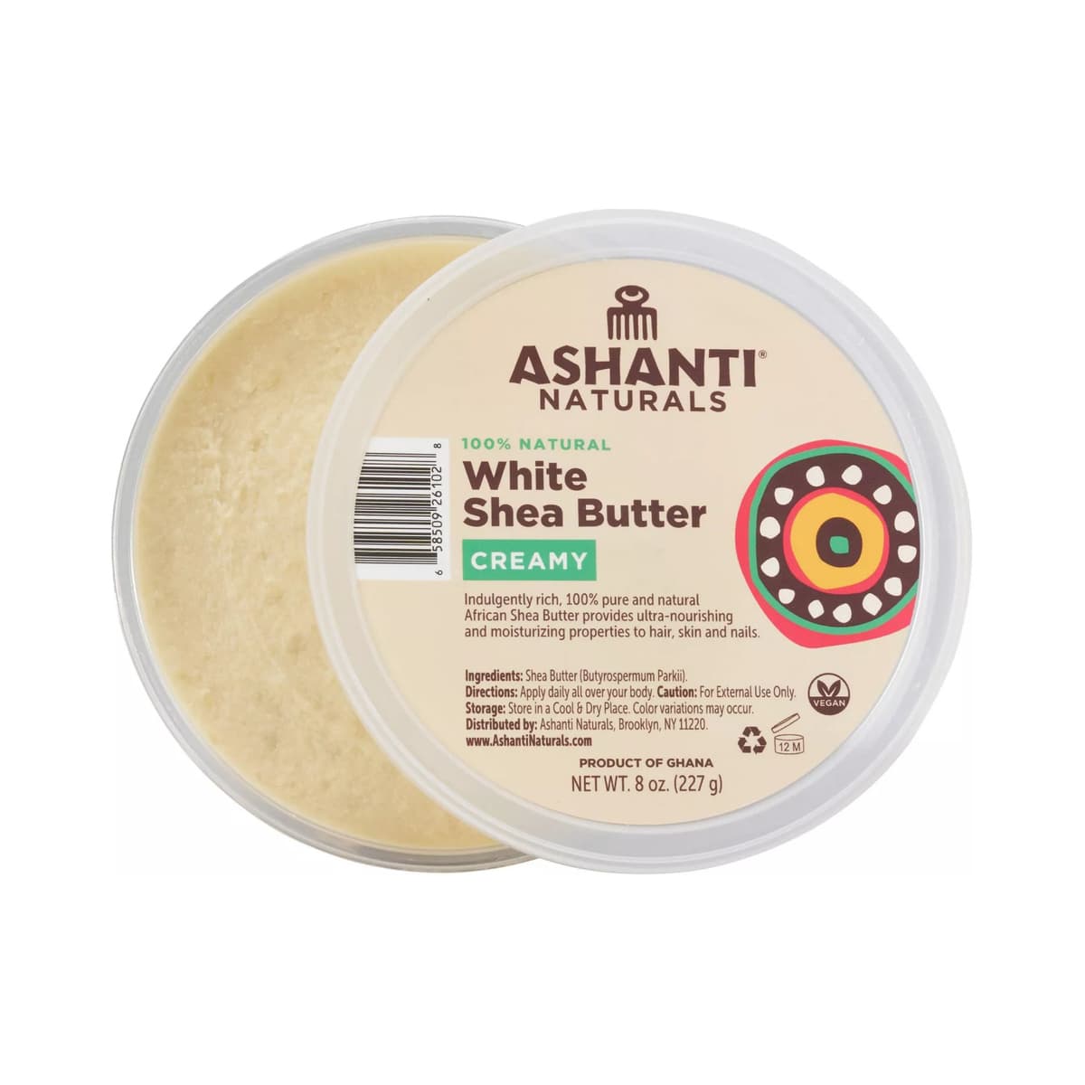 African Creamy Shea Butter Anti-Frizz Treatment - White