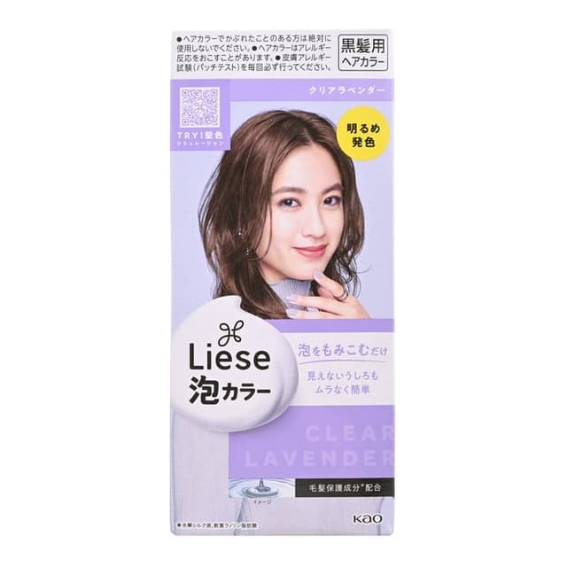 Liese Creamy Bubble Hair Color, Clear Lavender