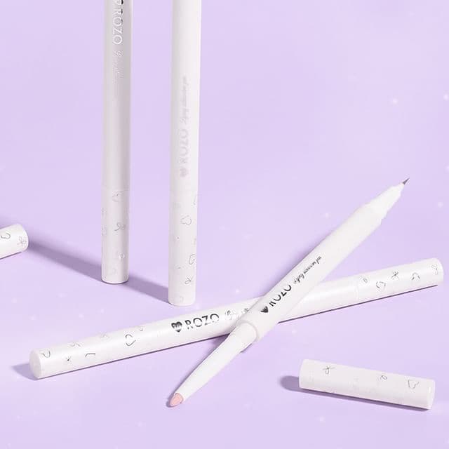 Dual Head Aegyosal Liquid & Gel Pen, T14# Pale Pink + Light Brown