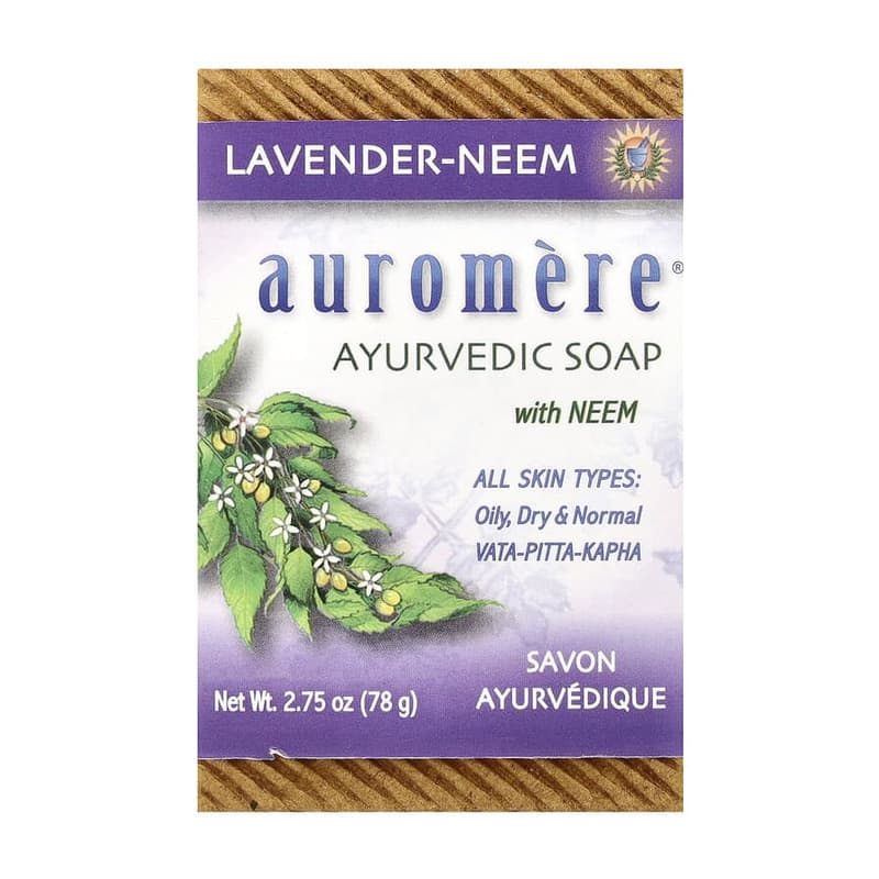 Ayurvedic Bar Soap with Neem, Lavender-Neem