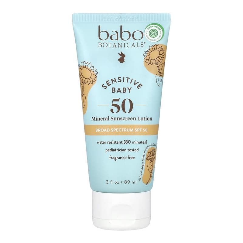 Sensitive Baby, Mineral Sunscreen Lotion, SPF 50