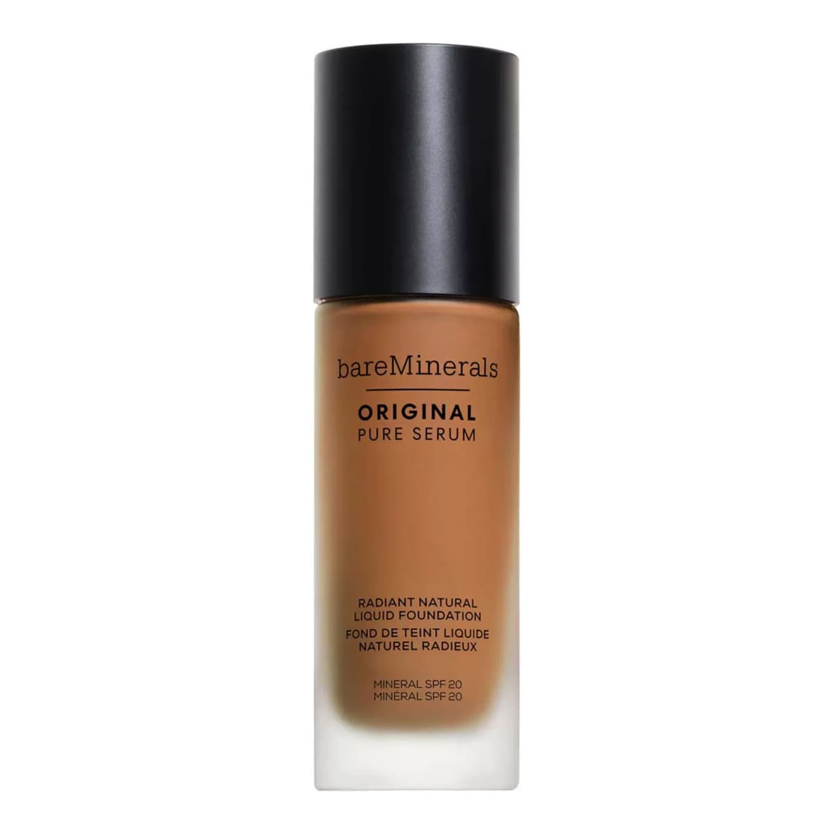 ORIGINAL Pure Serum Radiant Natural Liquid Foundation Mineral SPF 20, Deep Warm 4.5