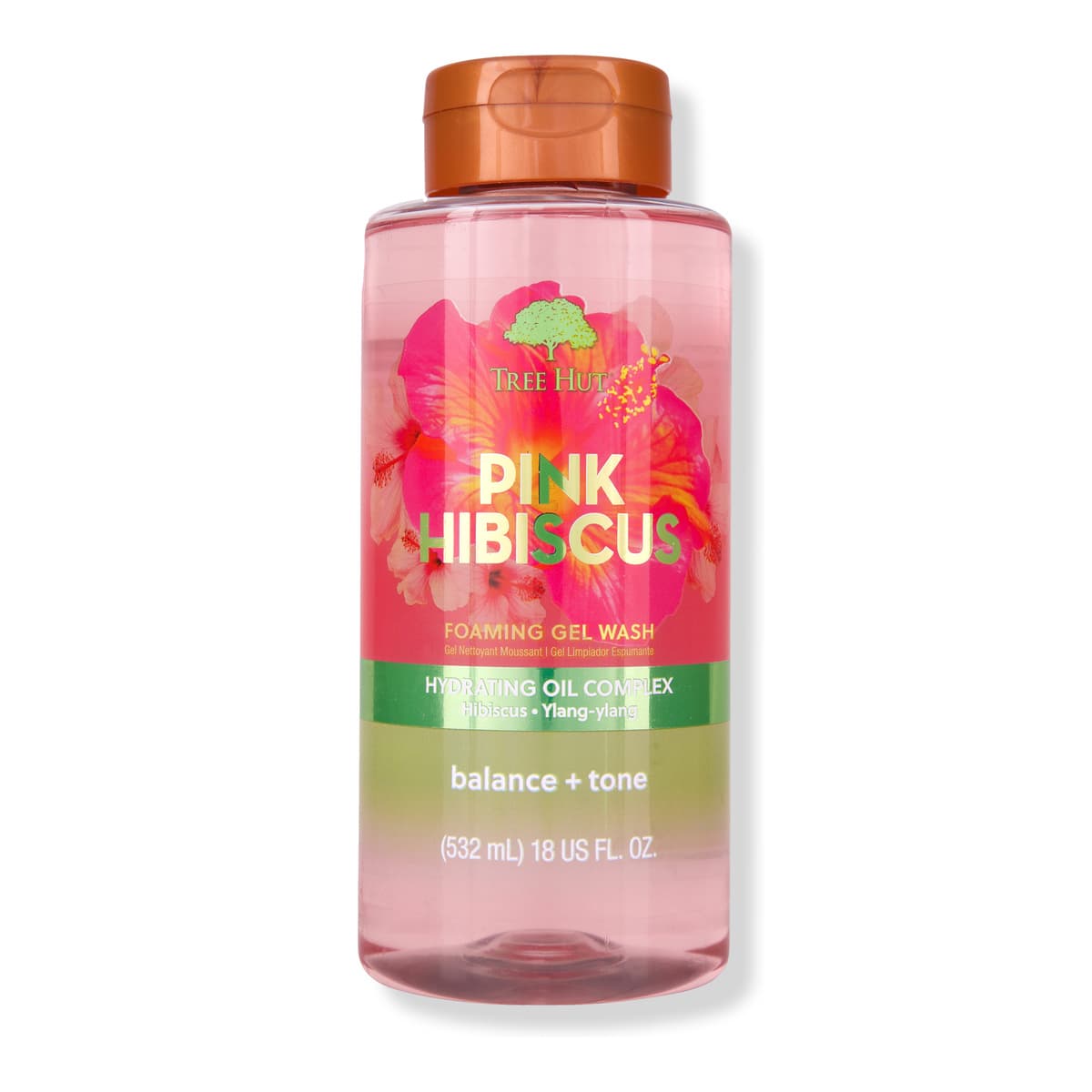 Pink Hibiscus Foaming Gel Body Wash