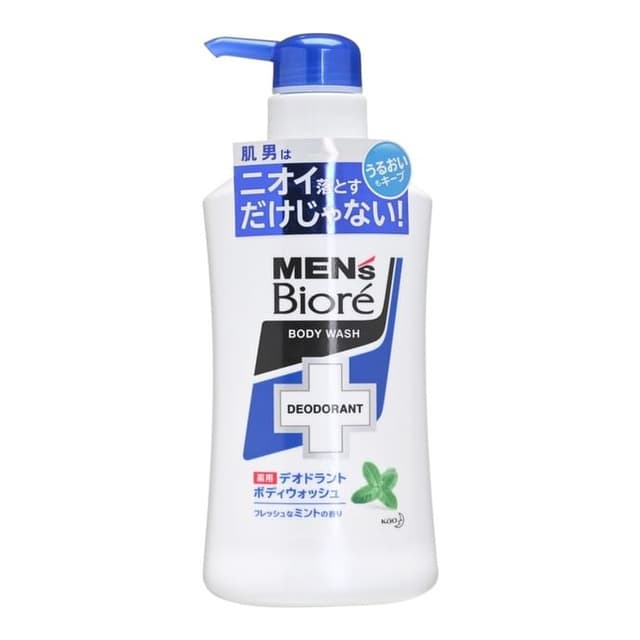 Men's Biore Deodorant Body Wash, Fresh Mint