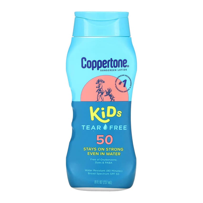 Kids, Tear Free, Sunscreen Lotion, SPF 50