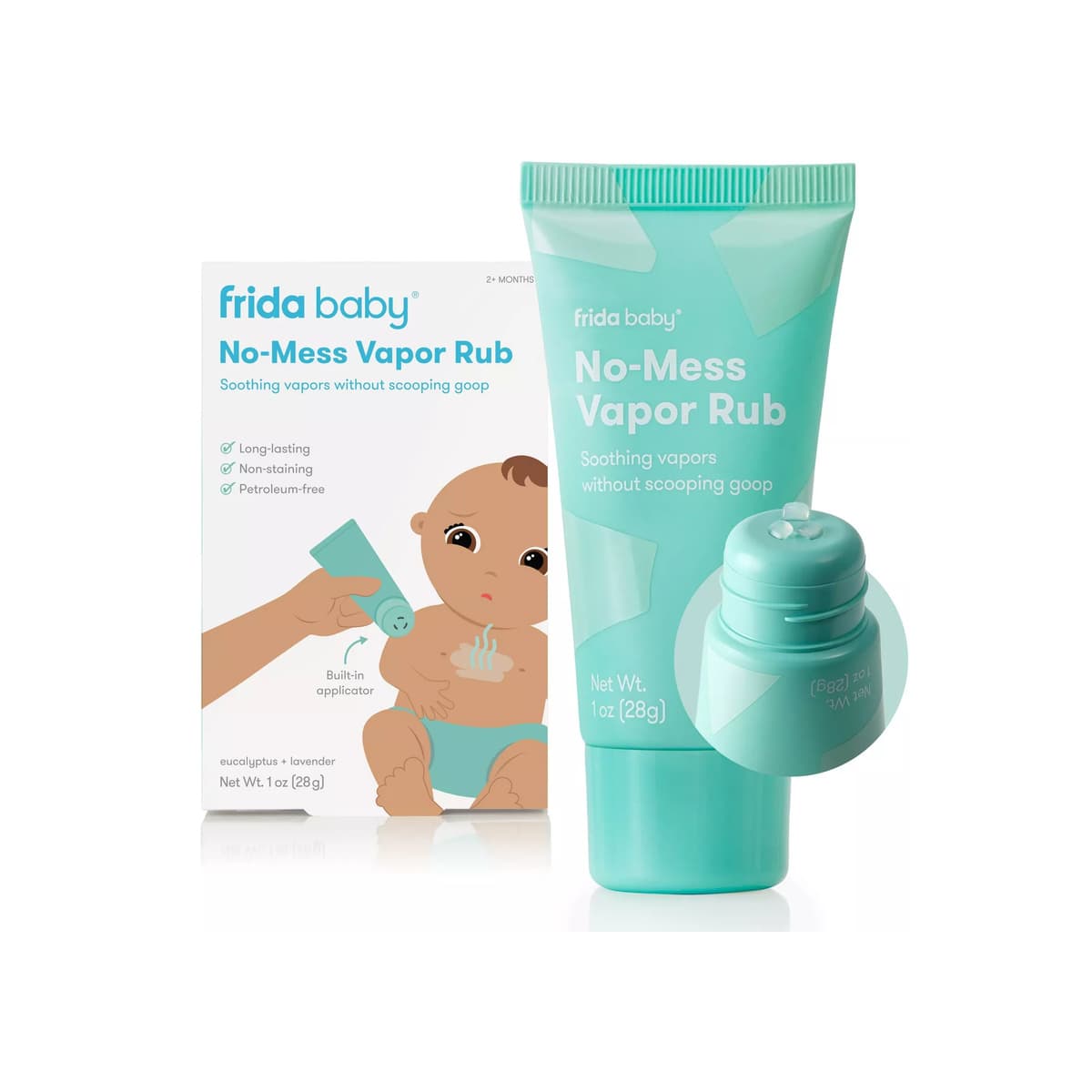 No-Mess Vapor Rub for Chest, Neck, and Back - Soothing Eucalyptus & Lavender