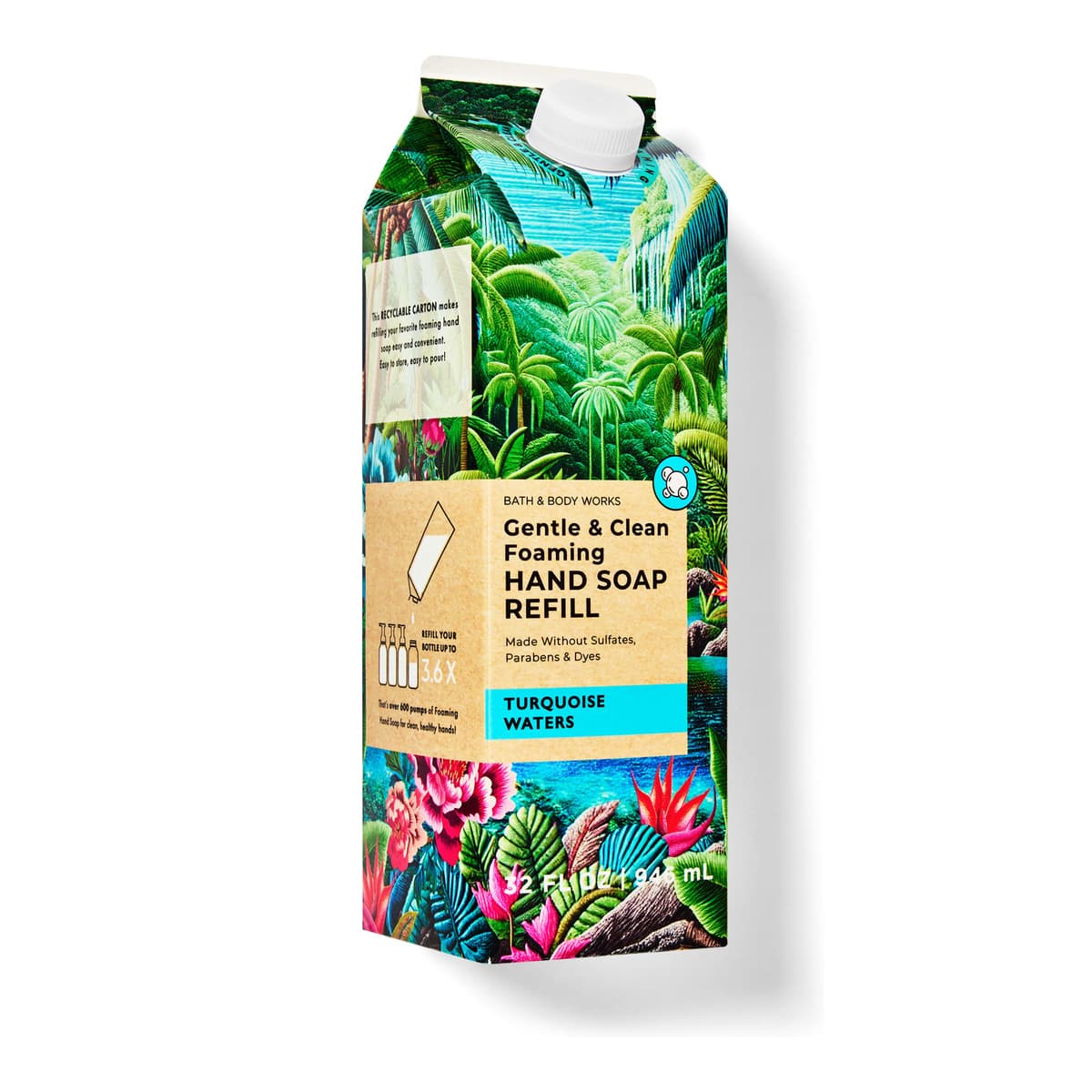 Turquoise Waters, Gentle & Clean Foaming Refill