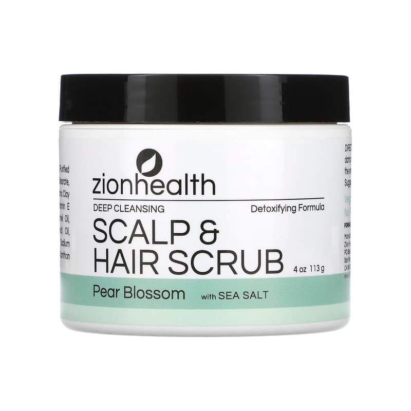 Deep Cleansing Scalp & Hair Scrub, Pear Blossom with Sea Salt