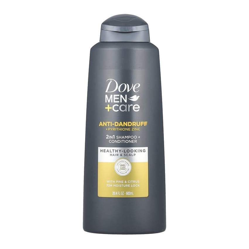 Men + Care, Anti-Dandruff 2-In-1 Shampoo + Conditioner, Pine & Citrus