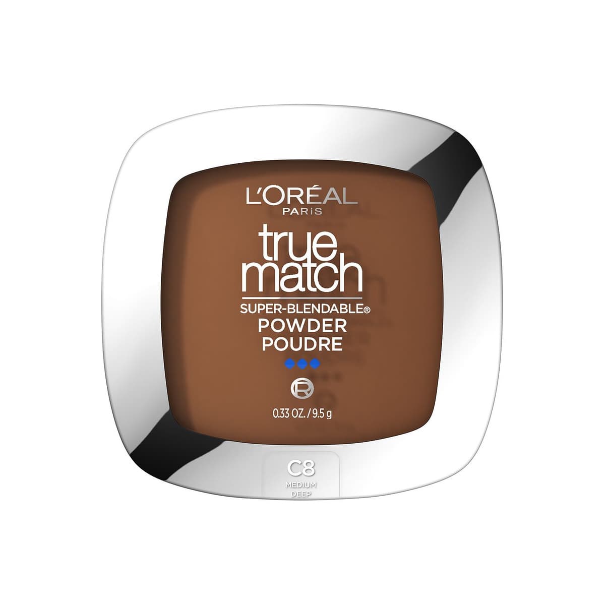 Super-Blendable Oil Free Makeup Powder, C8 Medium Deep
