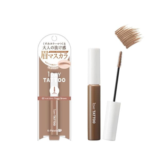 1 Day Tattoo Nuance Brow Mascara, #03 Foggy Brown