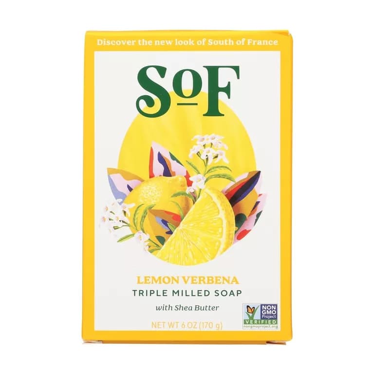 South of France Triple Milled Soap - Lemon Verbena Bar.