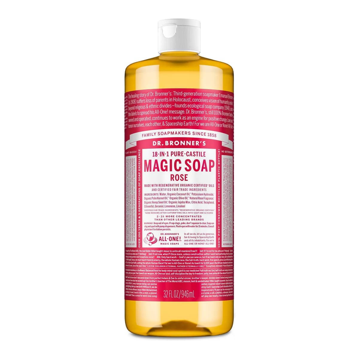 Magic Pure Castile Liquid Soap Bodywash - Rose