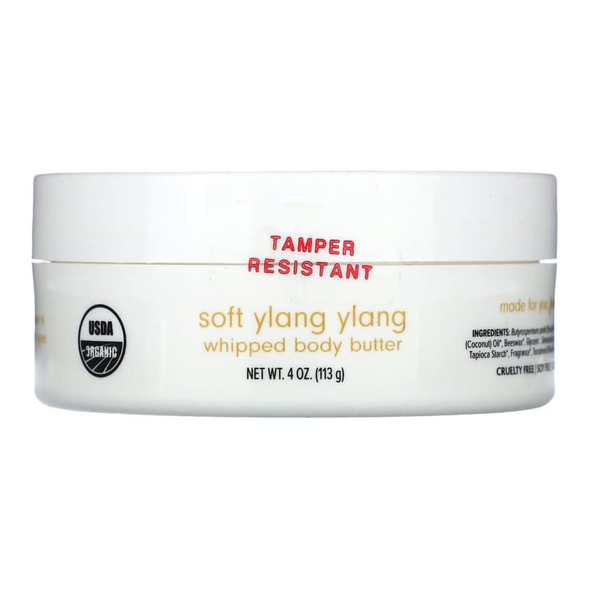 Ola Botanicals, Whipped Body Butter, Soft Ylang Ylang