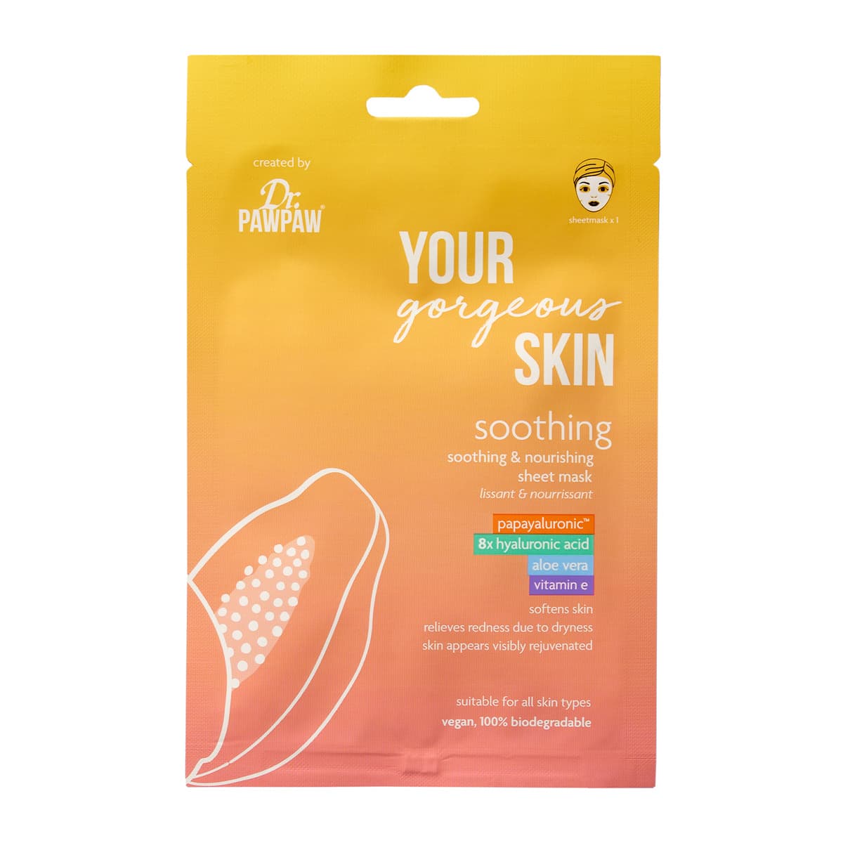 Your Gorgeous Skin Soothing and Nourishing Sheet Mask