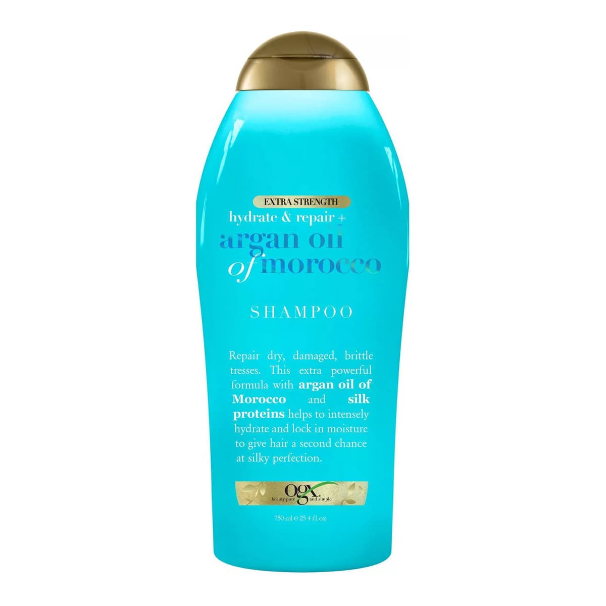 Extra Strength Argan Oil of Morocco Shampoo for Dry, Damaged Hair