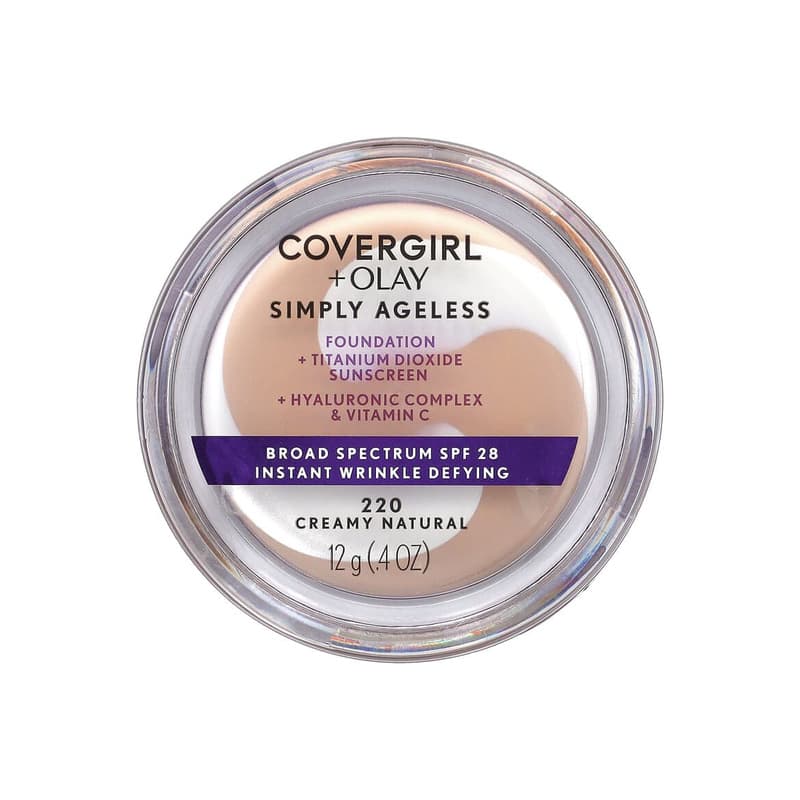 Olay Simply Ageless, Foundation, SPF 28, #220 Creamy Natural