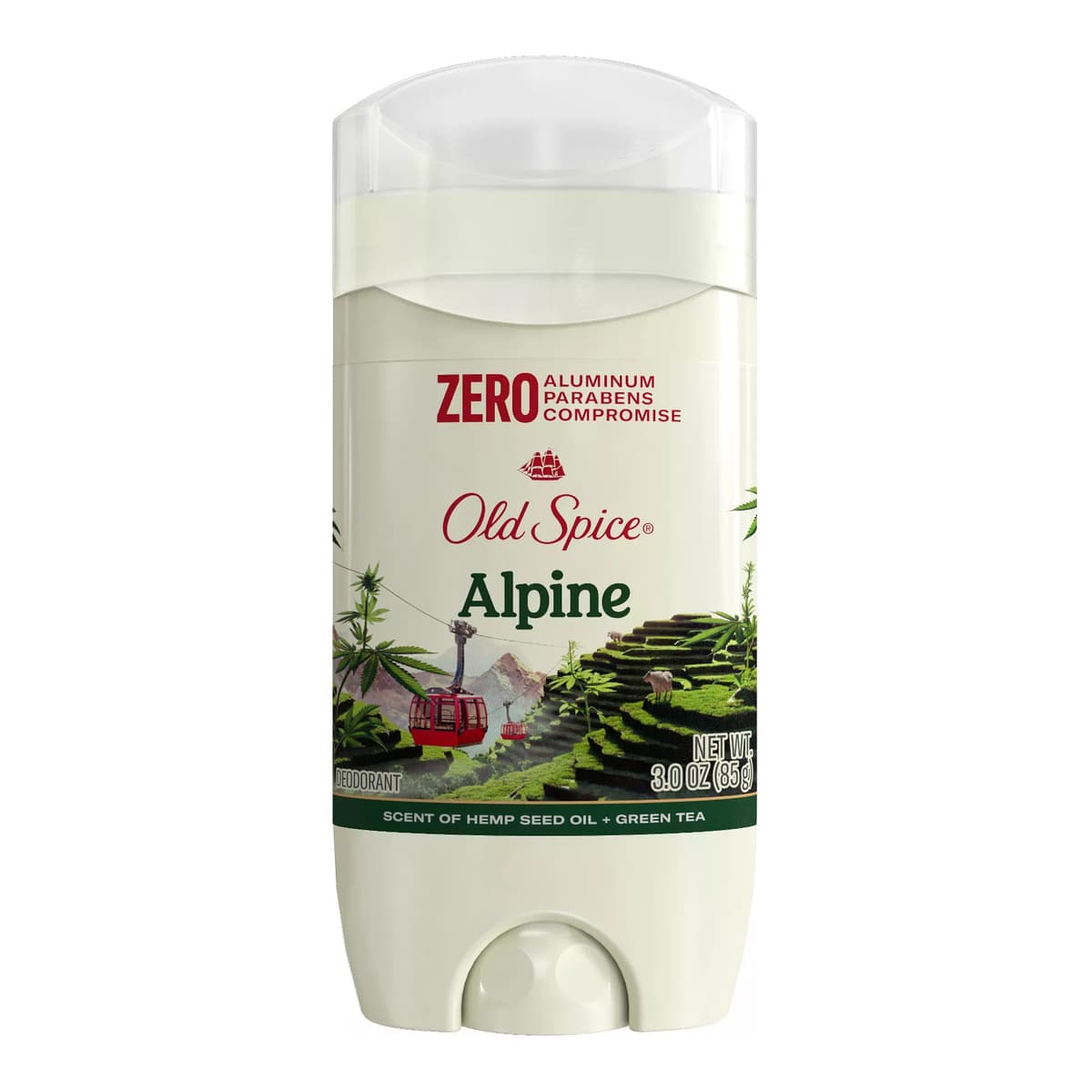Aluminum Free Deodorant - Alpine with Hemp Seed Oil - Inspired by Nature