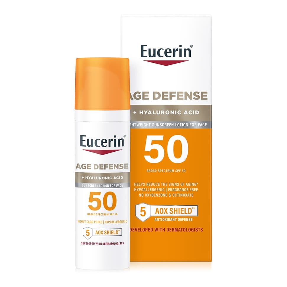 Face Sunscreen Lotion SPF 50, Age Defense