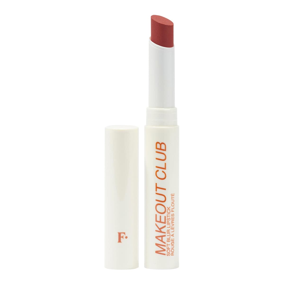 MAKEOUT CLUB Soft Blur Lipstick, Freck Rust - a rust orange red