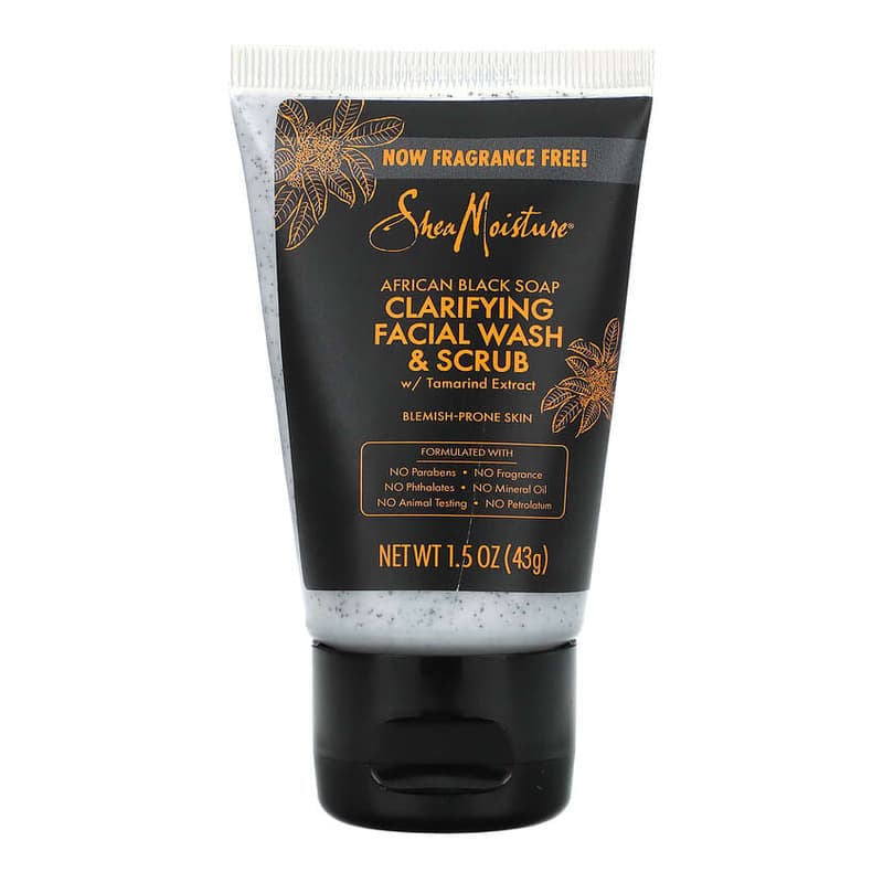 African Black Soap, Clarifying Facial Wash & Scrub
