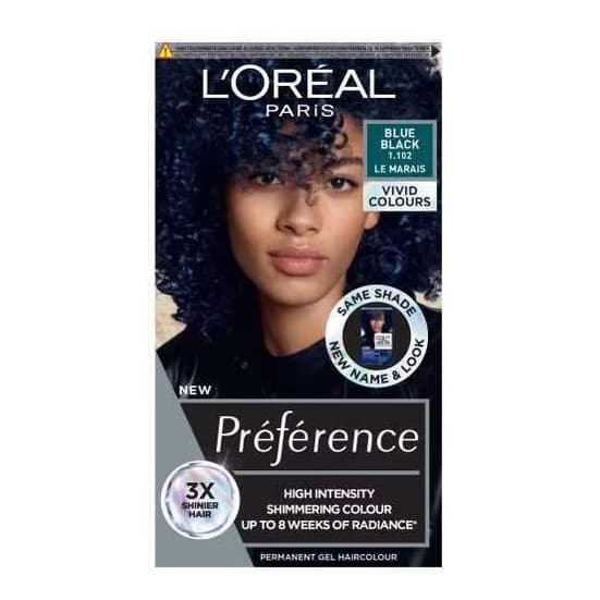 Preference Vivids (Colorista) Hair Dye Blue Black 1.102
