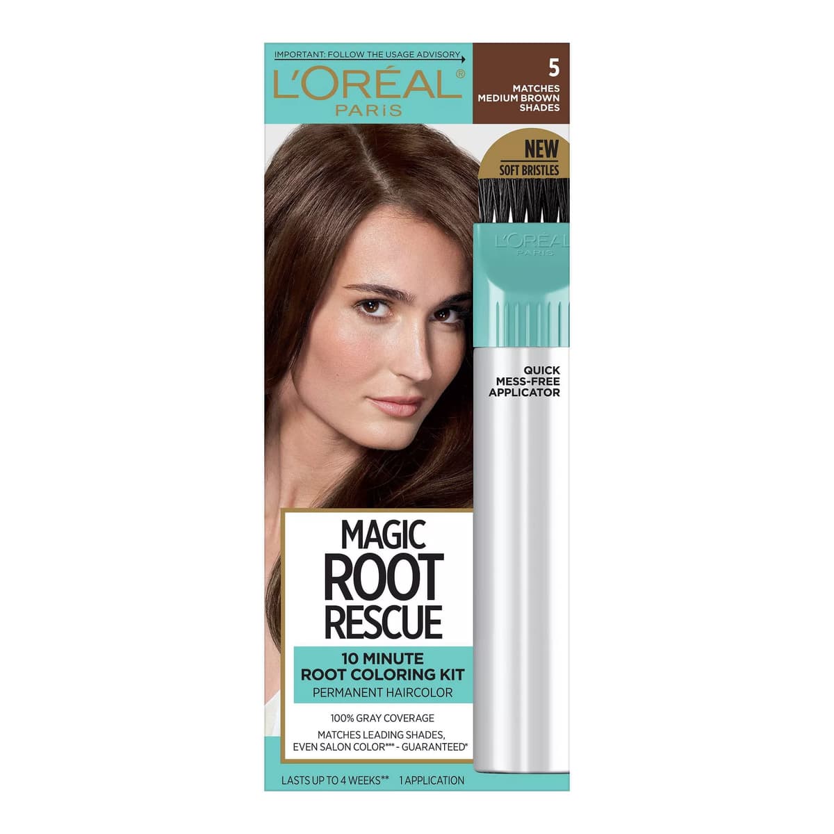 Root Rescue Permanent Hair Color - Medium Brown 5