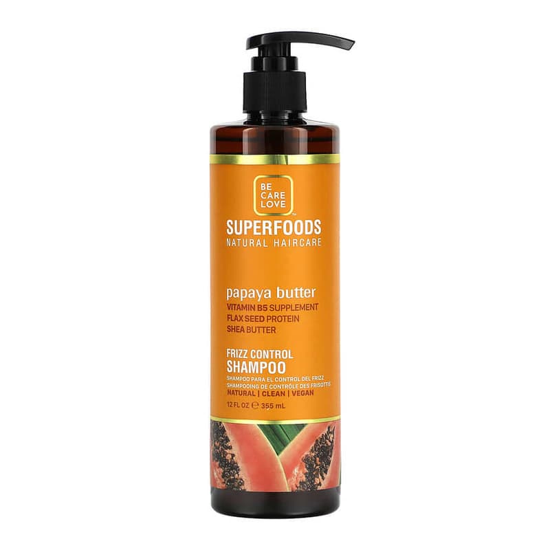 Superfoods, Natural Hair Care, Frizz Control Shampoo, Papaya Butter
