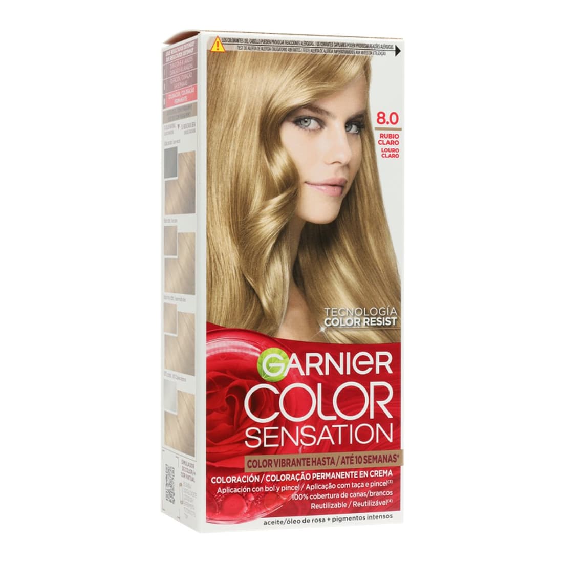 Color Sensation Permanent Hair Dye 8.0 Light Blonde