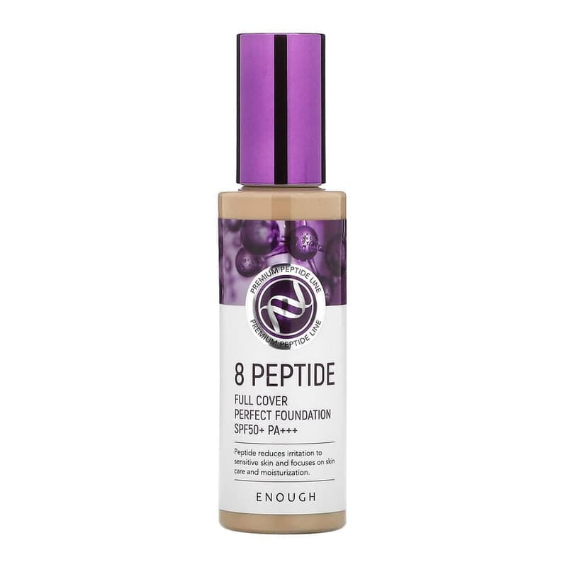 8 Peptide, Full Cover Perfect Foundation, SPF 50+ PA+++, #23