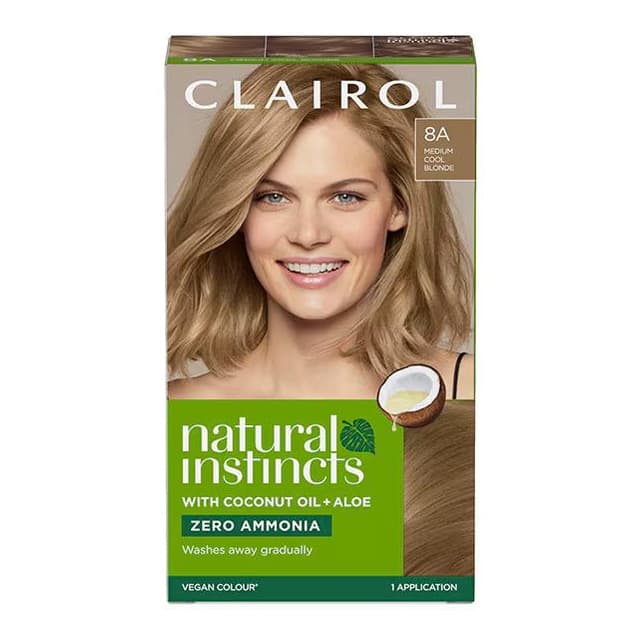 Clairol Natural Instincts Hair Dye 8A Medium Ash Blonde