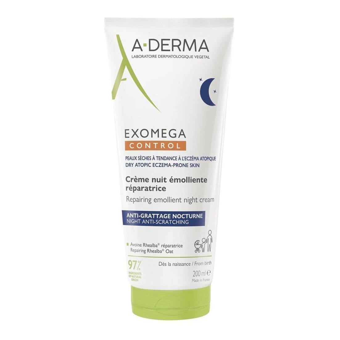 Exomega Control Repairing Emollient Night Cream