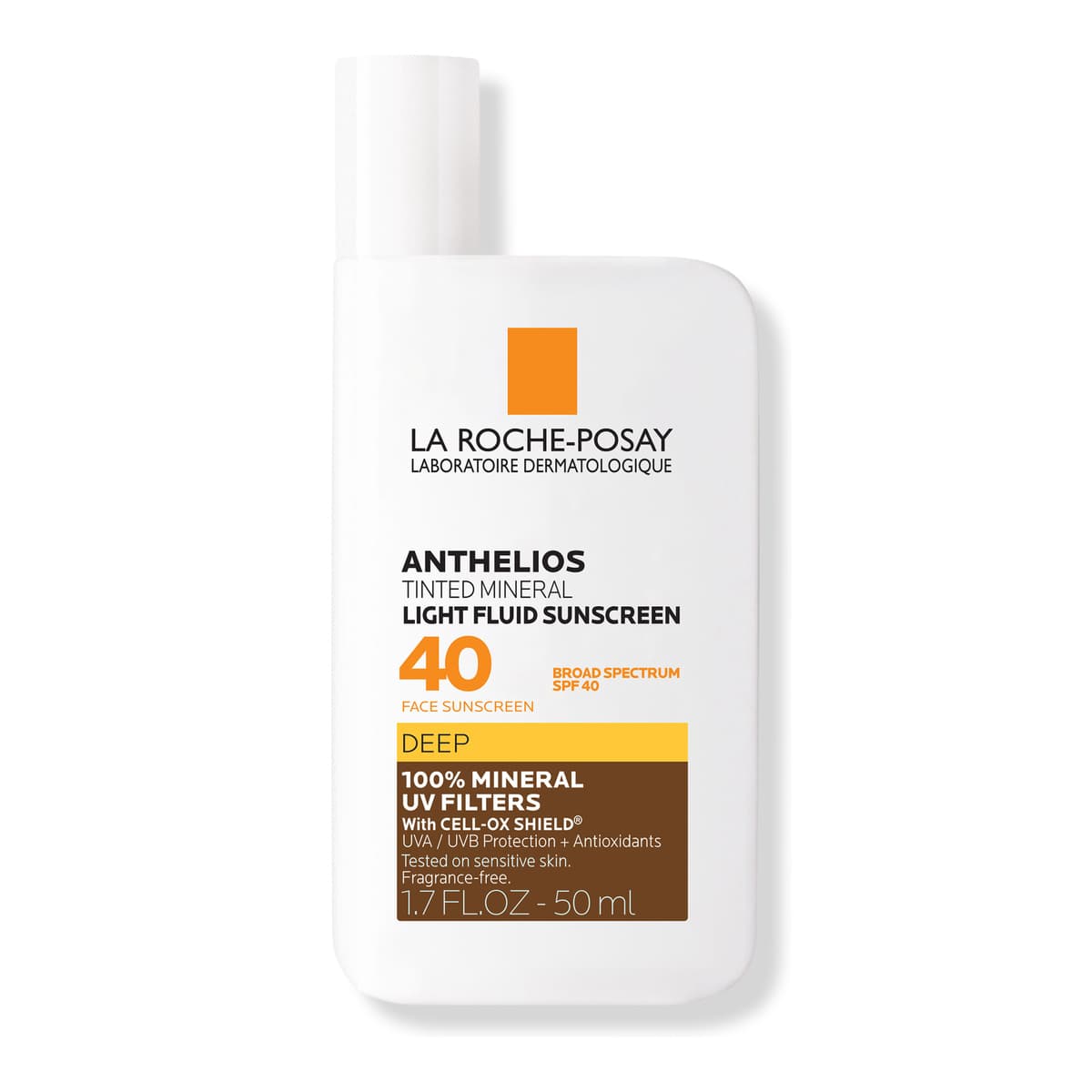 Anthelios Mineral Tinted Fluid Face Sunscreen SPF 40, Deep